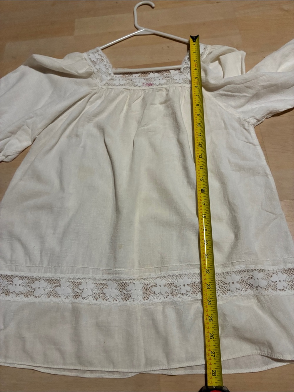 Cole of California Lace Trim Tunic square neck Size Medium100% Cotton , vintage - Picture 14 of 14
